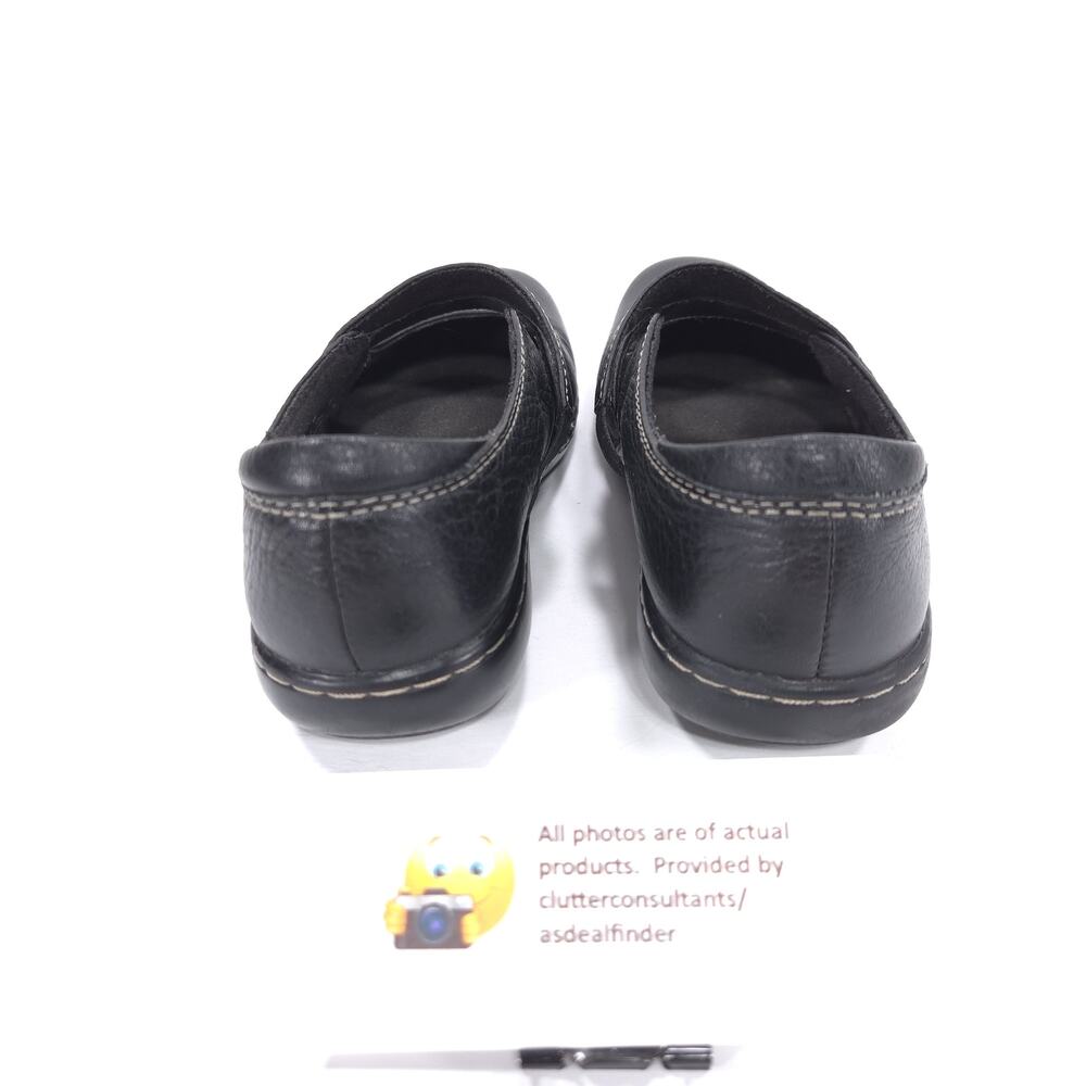 Clarks Bendables Leather Casual Mary Jane Flat Shoe Womens Size 6 80622 Black - Picture 3 of 9